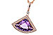 G310-93289: NECKLACE 2.80 AMETHYST 2.97 TGW