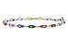 G310-93353: BRACELET 4.76 MULTI-COLOR SAPPH 5.08 TGW (7")