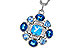 G310-94189: NECKLACE 3.19 TW BLUE TOPAZ 3.25 TGW