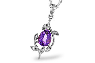 G310-94234: NECKLACE .88 AMETHYST .93 TGW (8x6MM AMY)