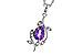 G310-94234: NECKLACE .88 AMETHYST .93 TGW (8x6MM AMY)