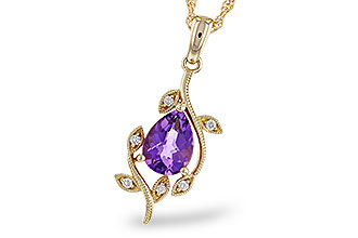 G310-94234: NECKLACE .88 AMETHYST .93 TGW (8x6MM AMY)