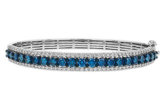 G310-96062: BANGLE 4.05 BLUE DIAS 5.50 TW