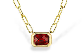 G310-96980: NECKLACE 1.45 GARNET (18")