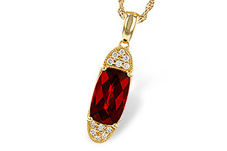 G310-97834: NECK 2.45 GARNET 2.55 TGW