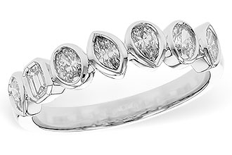 G310-97907: LDS DIA WED RG .62 TW FANCY CUT DIAS