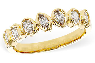 G310-97907: LDS DIA WED RG .62 TW FANCY CUT DIAS