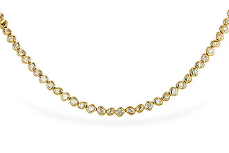 G310-98807: NECKLACE 2.25 TW FANCY CUT DIAS (17.25")
