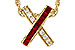 G310-99662: NECKLACE .53 TW RUBY .70 TGW