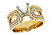 G310-99698: LDS SEMI DIA RG .50 TW