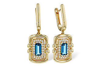 G311-82416: EARR .82 TW LONDON BLUE TOPAZ 1.00 TGW (6x3MM LBT)