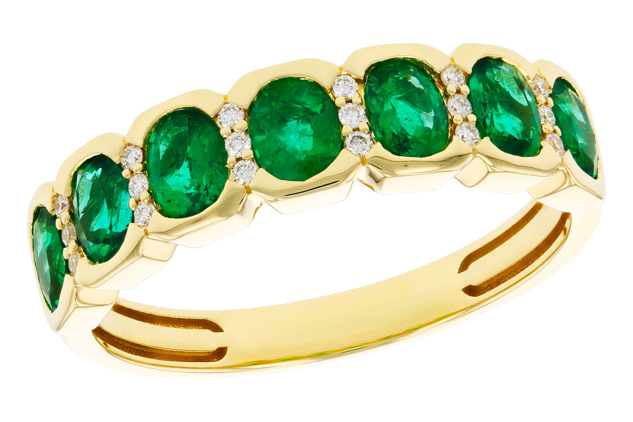 G311-84262: LDS WED RG 1.15 TW EMERALD 1.22 TGW
