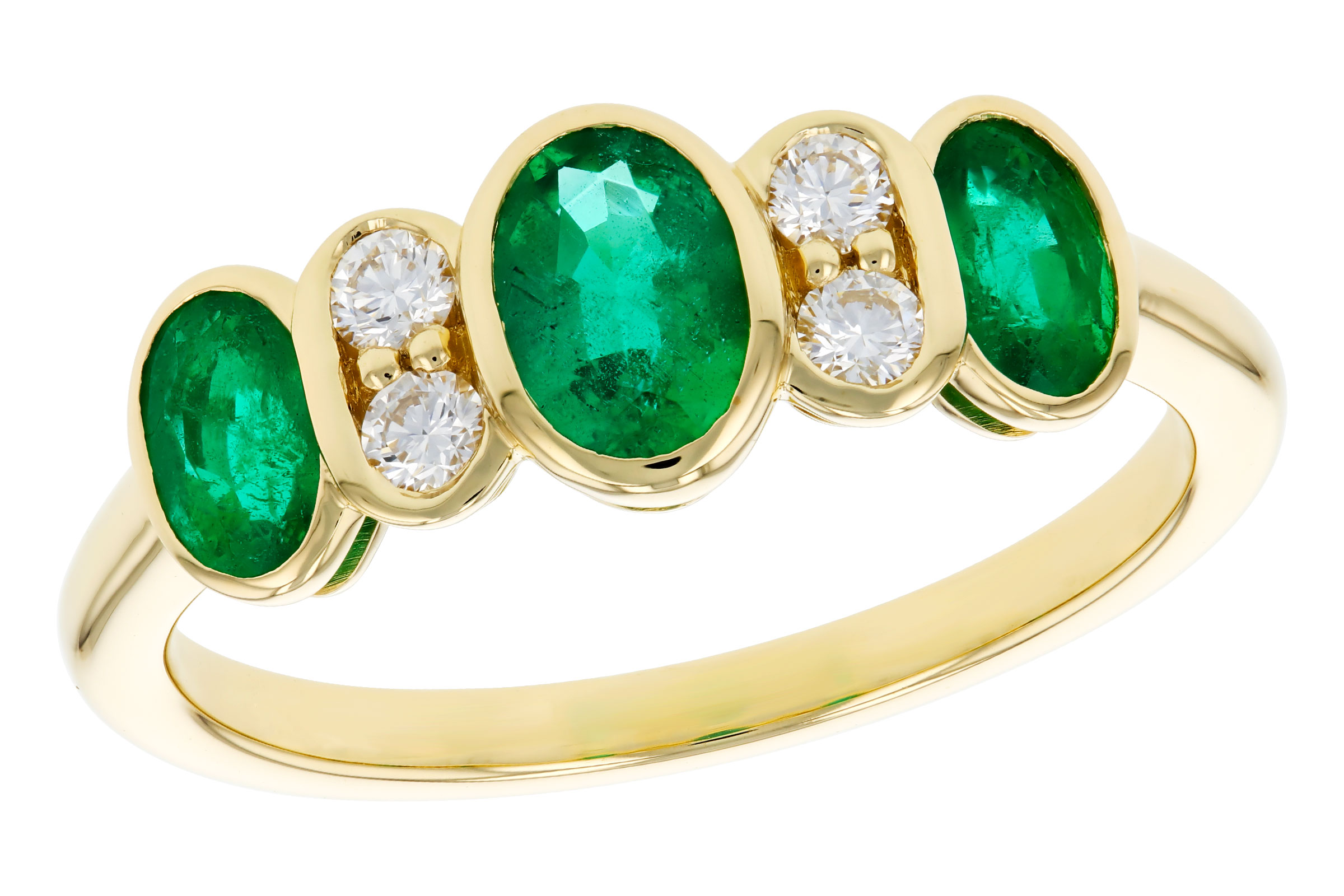 G311-85125: LDS RG .90 TW EMERALD 1.05 TGW