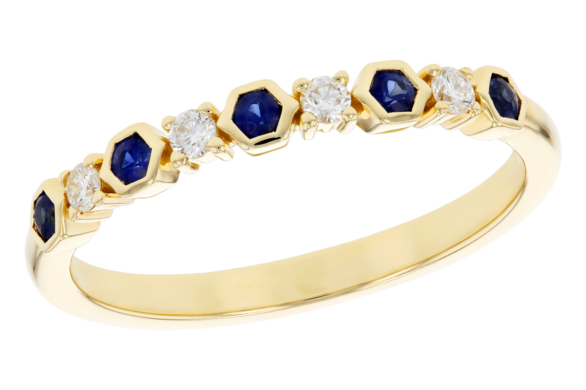 G311-85134: LDS WED RG .14 TW SAPPHIRE .24 TGW