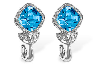 H223-70616: EARR 2.12 BLUE TOPAZ 2.14 TGW