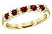 H226-37907: LDS WED RG .44 RUBY .58 TGW