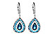 H226-40616: EARR 3.15 TW BLUE TOPAZ 3.32 TGW