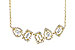 H309-13298: NECK .15 TW BAGUETTES .55 TW (18 INCHES)