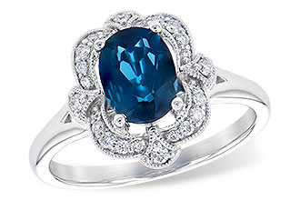 H309-16034: LDS RG 1.35 LONDON BLUE TOPAZ 1.50 TGW
