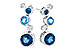 H309-16080: EARR 2.27 BLUE TOPAZ 2.40 TGW