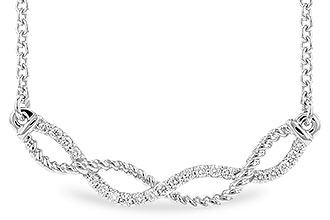 H310-01507: NECKLACE .12 TW (18")