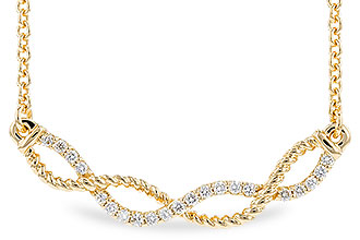 H310-01507: NECKLACE .12 TW (18")