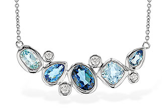H310-06016: NECK 2.57 BLUE TOPAZ TW 2.72 TGW (18")