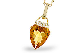 H310-06989: NECKLACE 3.12 CITRINE 3.18 TGW (12x10MM CIT)