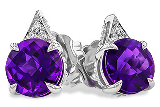 H310-08798: EARR 1.33 TW AMETHYST 1.35 TGW (6MM RD)