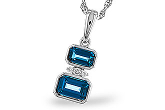 H310-93334: NECK .95 TW LONDON BLUE TOPAZ .98 TGW