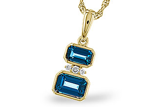 H310-93334: NECK .95 TW LONDON BLUE TOPAZ .98 TGW