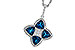 H310-96016: NECKLACE 2.79 LONDON BLUE TOPAZ 2.85 TGW
