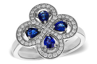 H310-96962: LDS RG .68 TW SAPPHIRE .96 TGW