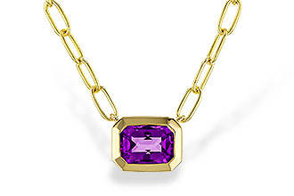 H310-96989: NECKLACE .82 AMETHYST (18")