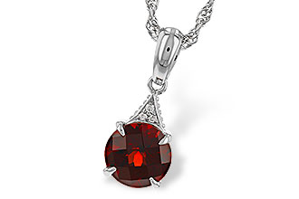H310-97843: NECK 1.46 GARNET 1.47 TGW (7MM RD)