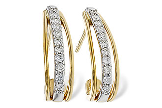 H310-98734: EARRINGS .40 TW