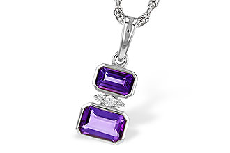 H310-99671: NECK .72 TW AMETHYST .75 TGW