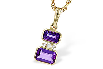 H310-99671: NECK .72 TW AMETHYST .75 TGW