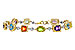 H310-99680: BRACELET 4.63 SEMI-PREC (AMY,BT,CIT,PER) 5.05 TGW
