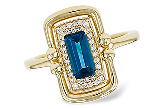H311-82407: LDS RG .84 LONDON BLUE TOPAZ .96 TGW (8x4MM LBT)
