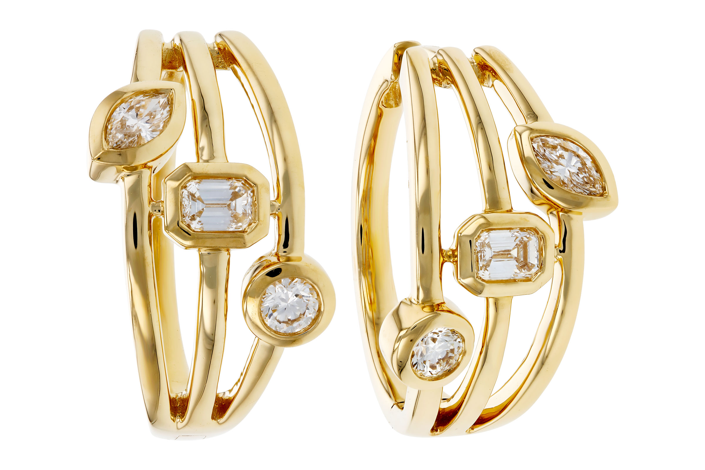 H311-83334: EARRINGS .45 TW (BR/EC/MQ)