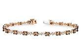 K224-60589: BRACELET 3.05 BROWN DIA 4.10 TW