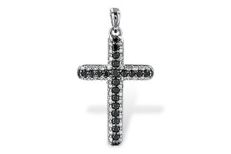 K225-46052: PENDANT .34 BLK DIAS .81 TW