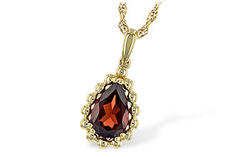 K225-49716: NECKLACE 1.38 CT GARNET