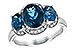 K225-52389: LDS RG 4.20 BLUE TOPAZ 4.33 TGW