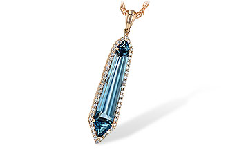K226-36971: NECK 3.47 LONDON BLUE TOPAZ 3.70 TGW