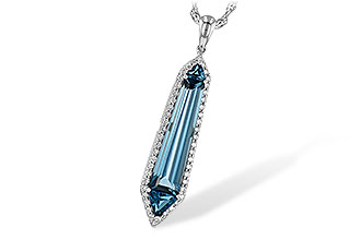 K226-36971: NECK 3.47 LONDON BLUE TOPAZ 3.70 TGW