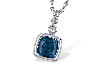 K226-39652: NECK 1.50 LONDON BLUE TOPAZ 1.54 TGW