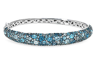 K226-39698: BANGLE 7.60 BLUE TOPAZ 7.85 TGW