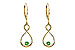 K309-09643: EARR .32 GREEN GARNET .40 TGW